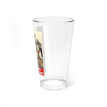 Soviet Era Poster 11 - Pint Glass 16oz-Go Mug Yourself