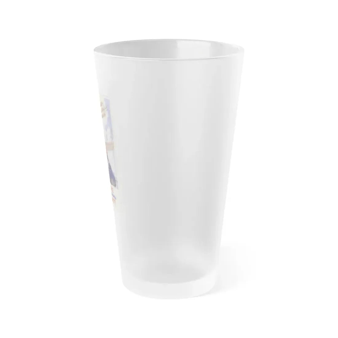 Soviet Era Poster 110 - Frosted Pint Glass 16oz - Go Mug Yourself