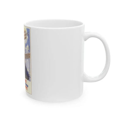 Soviet Era Poster 110 - White Coffee Mug - Go Mug Yourself