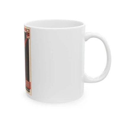 Soviet Era Poster 115 - White Coffee Mug-Go Mug Yourself