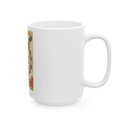 Soviet Era Poster 116 - White Coffee Mug-Go Mug Yourself