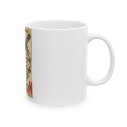 Soviet Era Poster 116 - White Coffee Mug-Go Mug Yourself