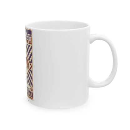 Soviet Era Poster 117 - White Coffee Mug - Go Mug Yourself