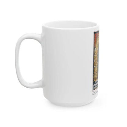 Soviet Era Poster 12 - White Coffee Mug-Go Mug Yourself