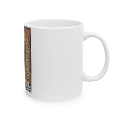 Soviet Era Poster 12 - White Coffee Mug-Go Mug Yourself