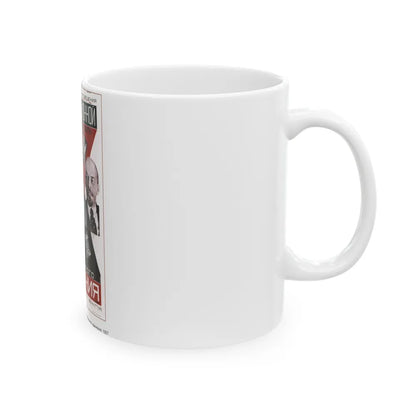 Soviet Era Poster 123 - White Coffee Mug-Go Mug Yourself