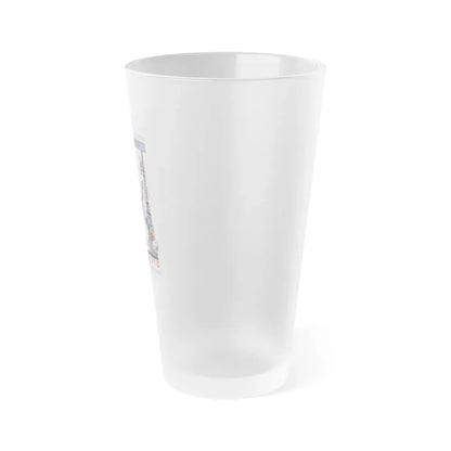 Soviet Era Poster 124 - Frosted Pint Glass 16oz - Go Mug Yourself