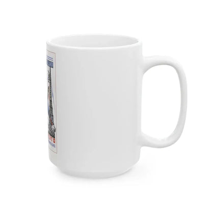 Soviet Era Poster 124 - White Coffee Mug - Go Mug Yourself