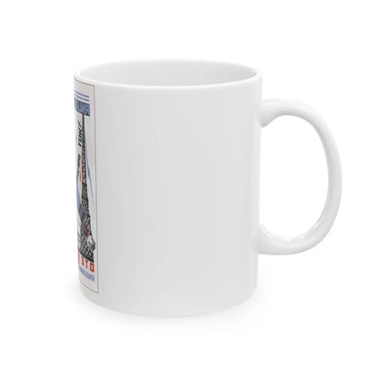 Soviet Era Poster 124 - White Coffee Mug-Go Mug Yourself