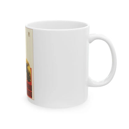 Soviet Era Poster 134 - White Coffee Mug-Go Mug Yourself