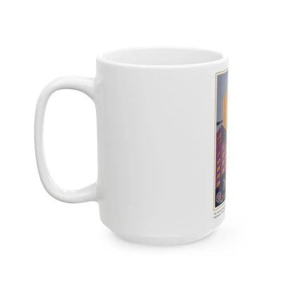 Soviet Era Poster 135 - White Coffee Mug - Go Mug Yourself