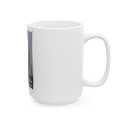 Soviet Era Poster 135 - White Coffee Mug-Go Mug Yourself