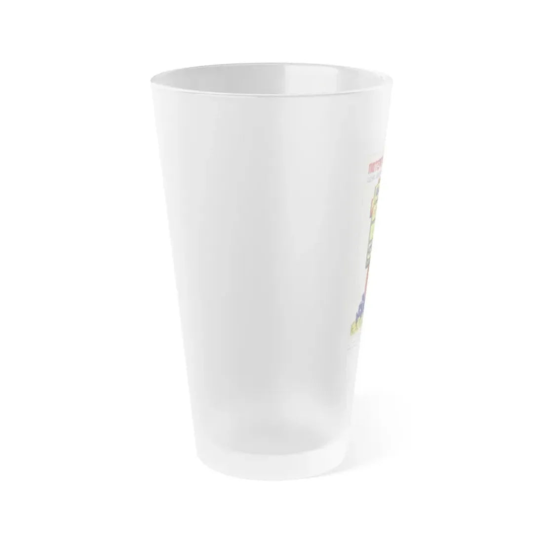 Soviet Era Poster 136 - Frosted Pint Glass 16oz - Go Mug Yourself