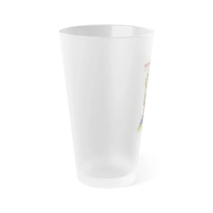 Soviet Era Poster 136 - Frosted Pint Glass 16oz - Go Mug Yourself