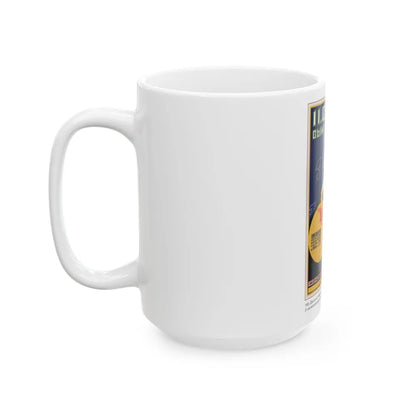 Soviet Era Poster 138 - White Coffee Mug-Go Mug Yourself