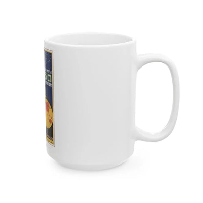 Soviet Era Poster 138 - White Coffee Mug-Go Mug Yourself