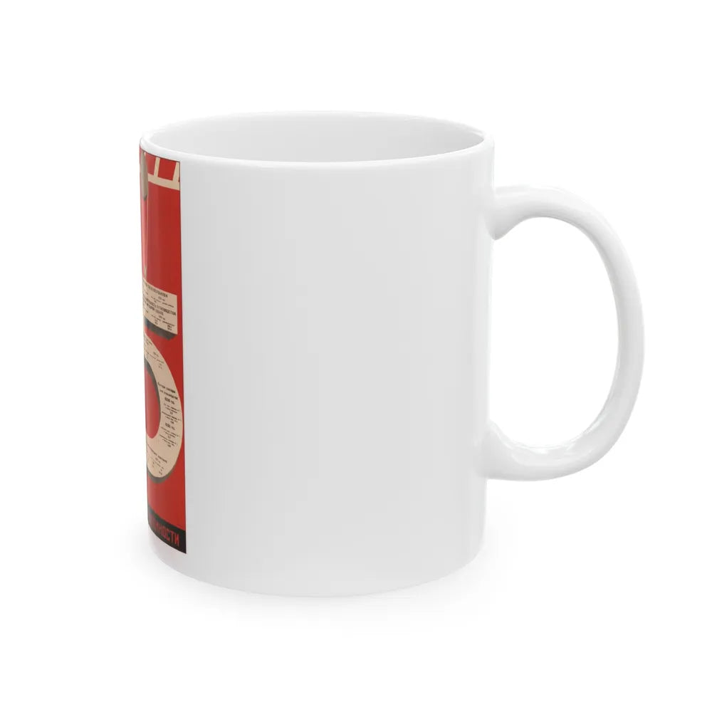 Soviet Era Poster 139 - White Coffee Mug-Go Mug Yourself