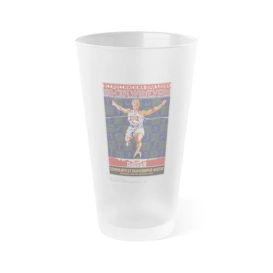 Soviet Era Poster 148 - Frosted Pint Glass 16oz-16oz-Frosted-Go Mug Yourself