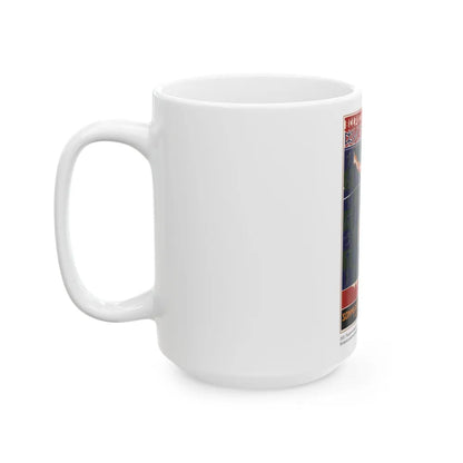 Soviet Era Poster 148 - White Coffee Mug-Go Mug Yourself