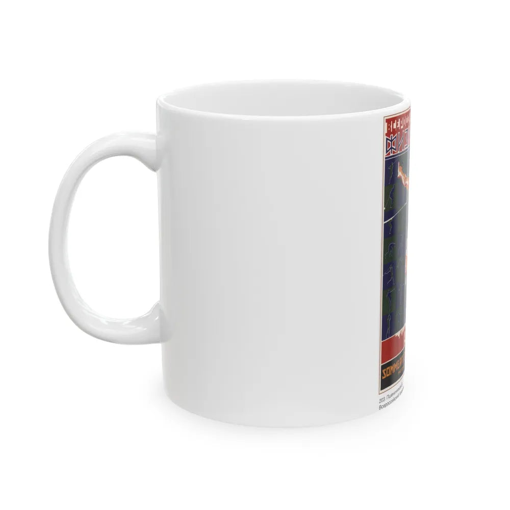 Soviet Era Poster 148 - White Coffee Mug-Go Mug Yourself