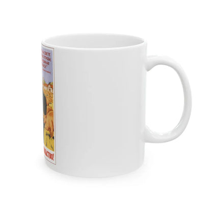 Soviet Era Poster 15 - White Coffee Mug-Go Mug Yourself