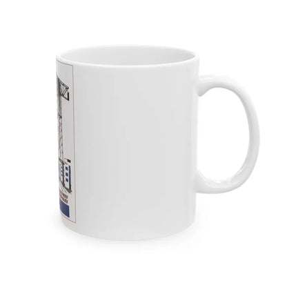 Soviet Era Poster 150 - White Coffee Mug - Go Mug Yourself