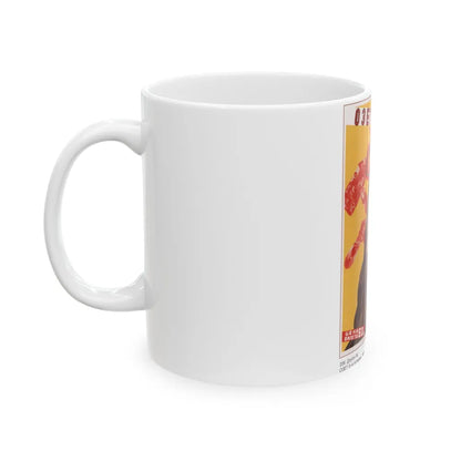 Soviet Era Poster 151 - White Coffee Mug-Go Mug Yourself