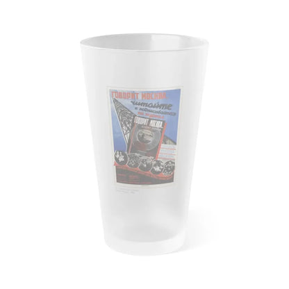 Soviet Era Poster 152 - Frosted Pint Glass 16oz 16oz Frosted - Go Mug Yourself