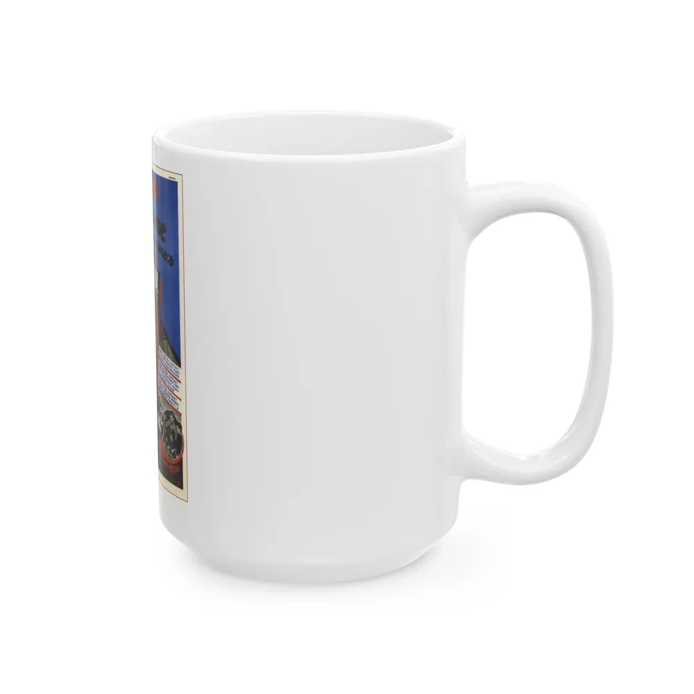 Soviet Era Poster 152 - White Coffee Mug-Go Mug Yourself