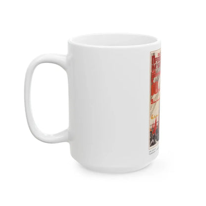 Soviet Era Poster 153 - White Coffee Mug - Go Mug Yourself