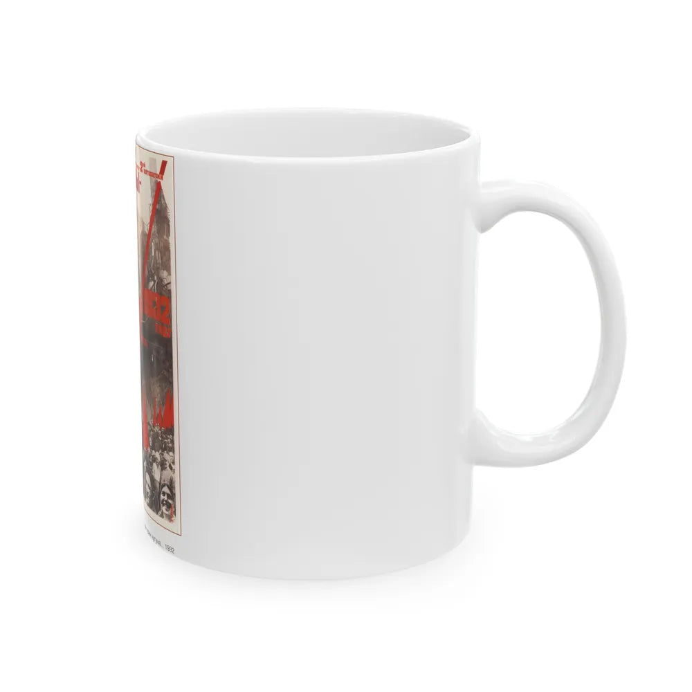 Soviet Era Poster 153 - White Coffee Mug-Go Mug Yourself