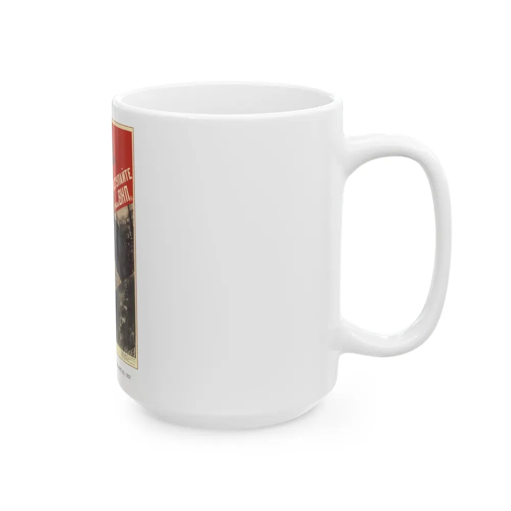 Soviet Era Poster 154 - White Coffee Mug-Go Mug Yourself