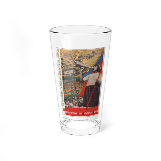 Soviet Era Poster 156 - Pint Glass 16oz-16oz-Go Mug Yourself