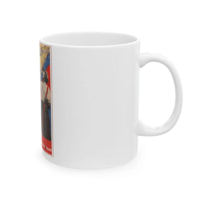 Soviet Era Poster 156 - White Coffee Mug-Go Mug Yourself