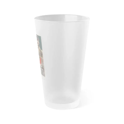 Soviet Era Poster 158 - Frosted Pint Glass 16oz - Go Mug Yourself