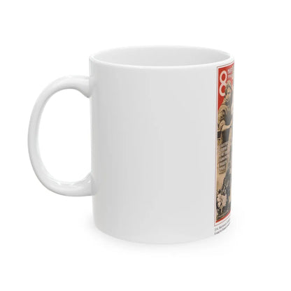 Soviet Era Poster 159 - White Coffee Mug-Go Mug Yourself