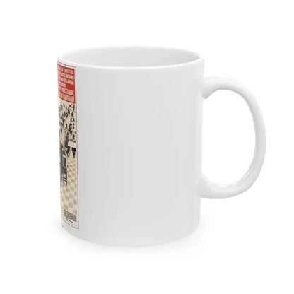 Soviet Era Poster 160 - White Coffee Mug-Go Mug Yourself