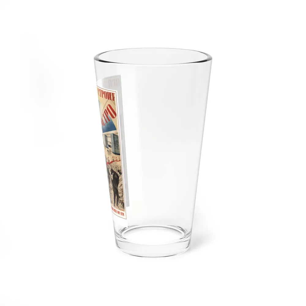 Soviet Era Poster 163 - Pint Glass 16oz-Go Mug Yourself