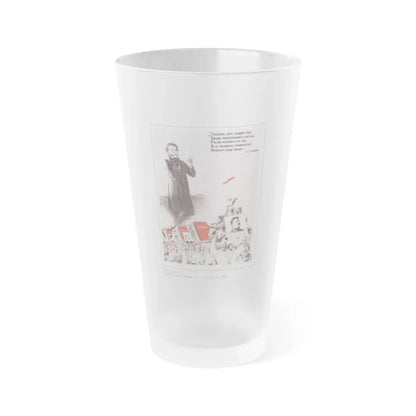Soviet Era Poster 168 - Frosted Pint Glass 16oz 16oz Frosted - Go Mug Yourself