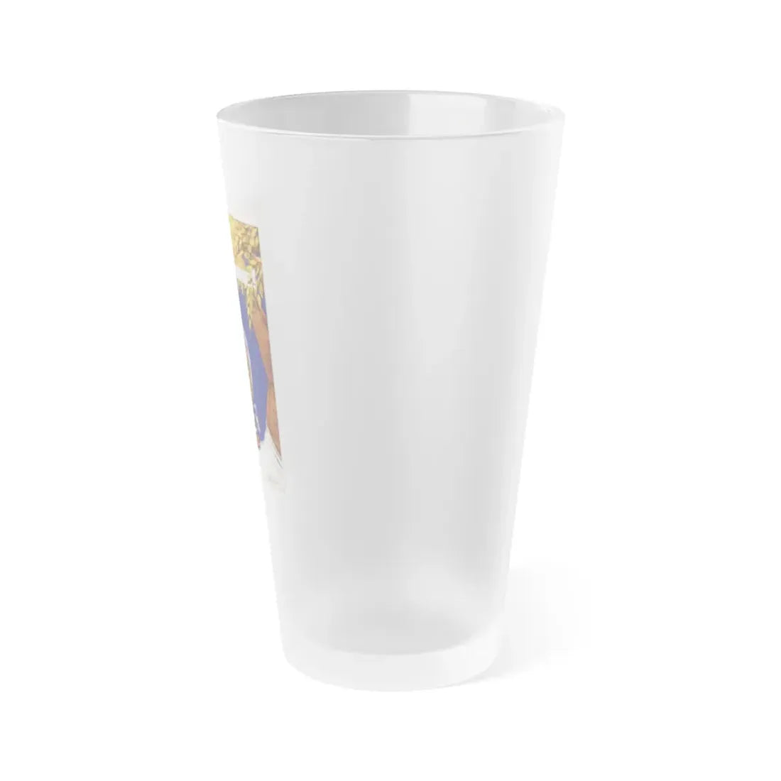 Soviet Era Poster 17 - Frosted Pint Glass 16oz - Go Mug Yourself