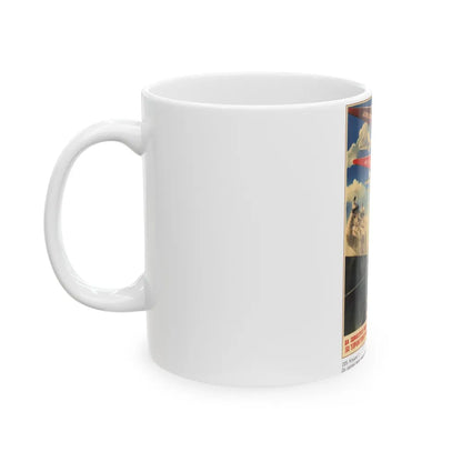 Soviet Era Poster 170 - White Coffee Mug-Go Mug Yourself