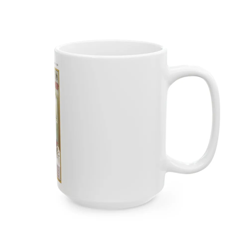 Soviet Era Poster 176 - White Coffee Mug-Go Mug Yourself