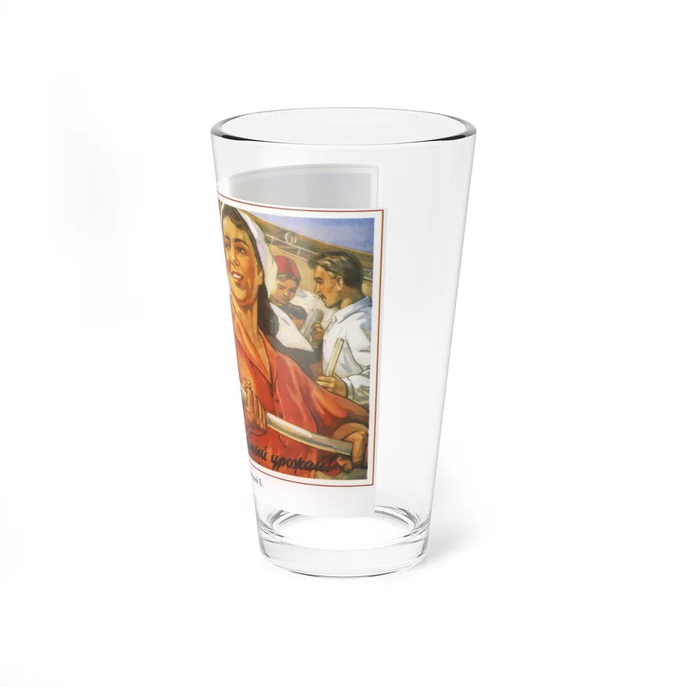 Soviet Era Poster 18 - Pint Glass 16oz-Go Mug Yourself