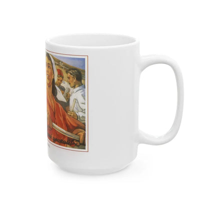 Soviet Era Poster 18 - White Coffee Mug-Go Mug Yourself