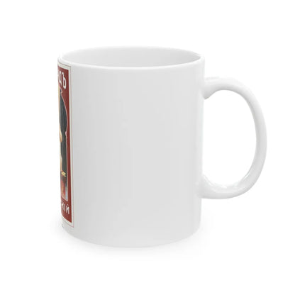 Soviet Era Poster 187 - White Coffee Mug-Go Mug Yourself