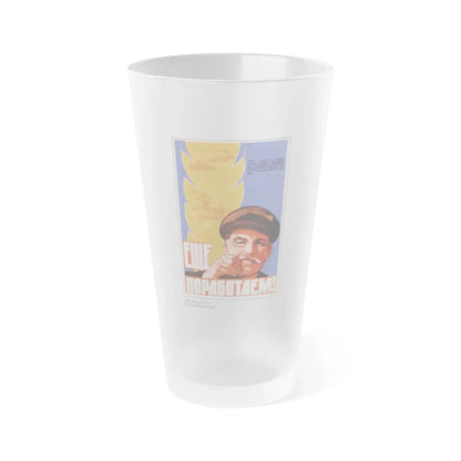Soviet Era Poster 19 - Frosted Pint Glass 16oz Default Title - Go Mug Yourself