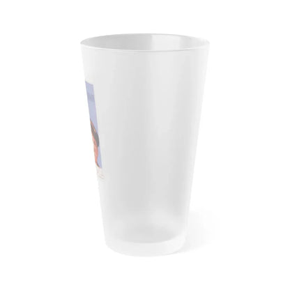 Soviet Era Poster 19 - Frosted Pint Glass 16oz - Go Mug Yourself