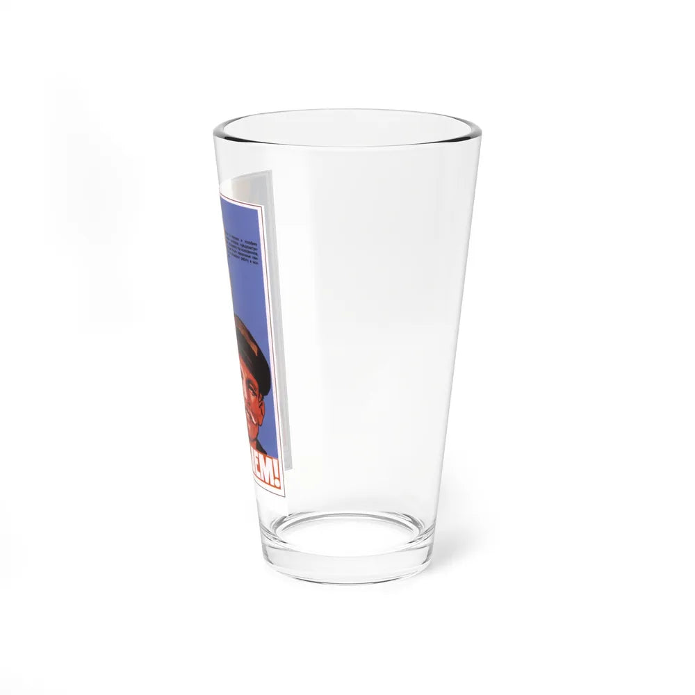 Soviet Era Poster 19 - Pint Glass 16oz-Go Mug Yourself