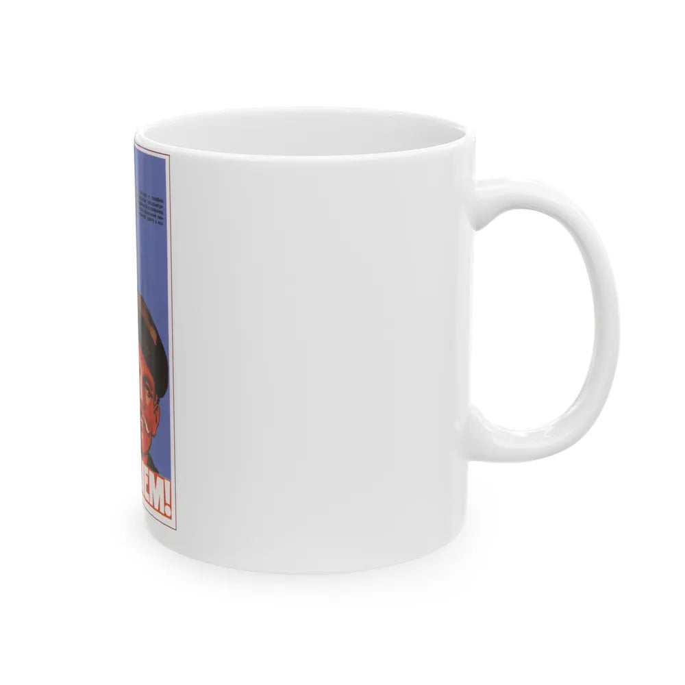 Soviet Era Poster 19 - White Coffee Mug-Go Mug Yourself