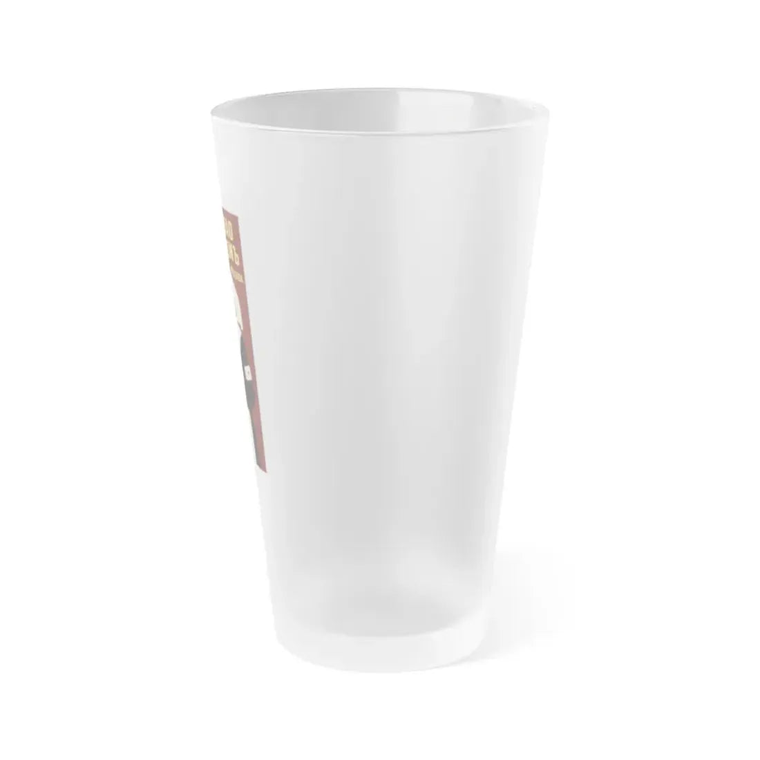 Soviet Era Poster 190 - Frosted Pint Glass 16oz - Go Mug Yourself